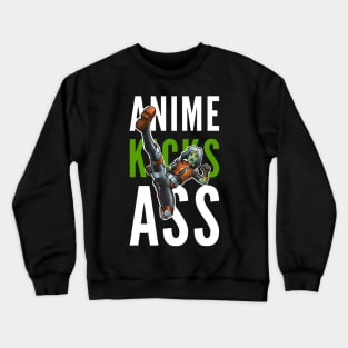 Anime Kicks Ass Crewneck Sweatshirt